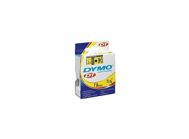 Tape Dymo 19mmx7M sort/gul 
